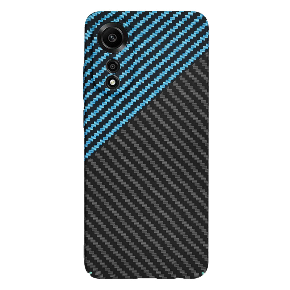 Capa para Oppo A78 4G, Techsuit, Carbonite FiberShell, Preto Azul