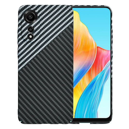 Capa para Oppo A78 4G, Techsuit, Carbonite FiberShell, Preto Cinzento