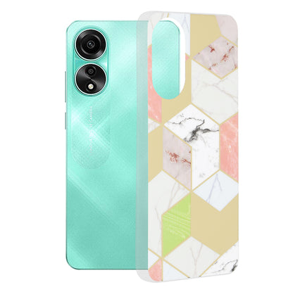 Capa para Oppo A78 4G, Techsuit, Marble, Roxo