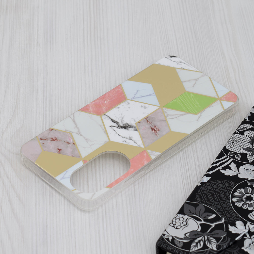 Capa para Oppo A78 4G, Techsuit, Marble, Roxo