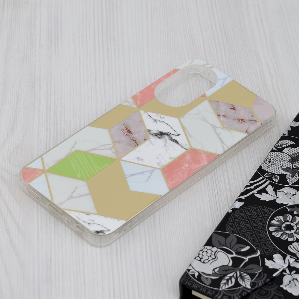 Capa para Oppo A78 4G, Techsuit, Marble, Roxo