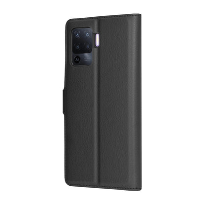 Capa para Oppo A94 / Reno5 Lite, Techsuit, Leather Folio, Preta