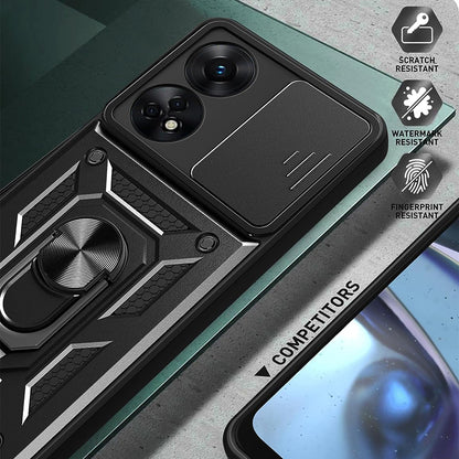 Capa para Oppo A98, Techsuit, CamShield, Preta