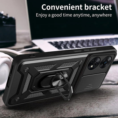 Capa para Oppo A98, Techsuit, CamShield, Preta