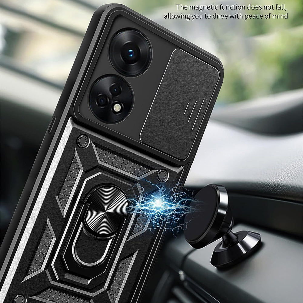 Capa para Oppo A98, Techsuit, CamShield, Preta