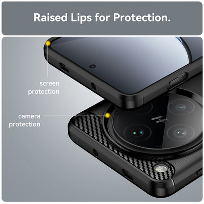 Capa para Oppo Find X8 Pro, Techsuit, Carbono, Preta