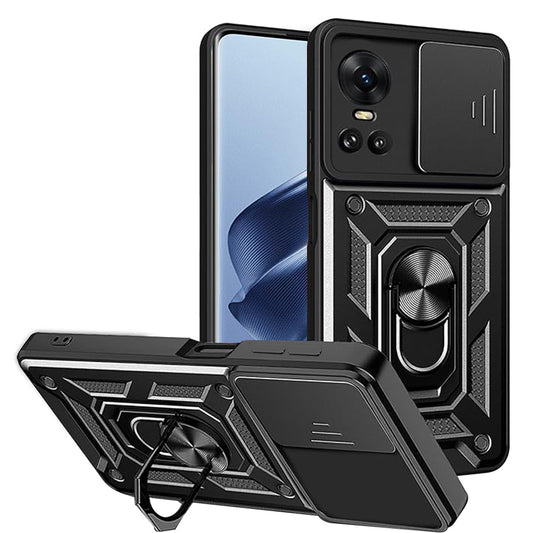 Capa para Oppo Reno10 / Reno10 Pro, Techsuit, CamShield, Preta
