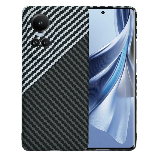 Capa para Oppo Reno10 / Reno10 Pro, Techsuit, Carbonite FiberShell, Preto Cinzento