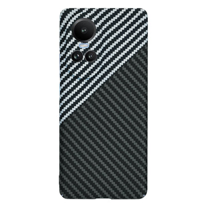 Capa para Oppo Reno10 / Reno10 Pro, Techsuit, Carbonite FiberShell, Preto Cinzento