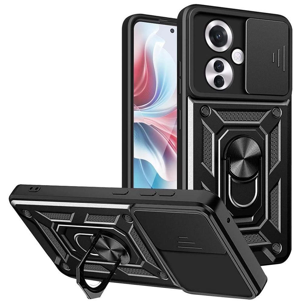 Capa para Oppo Reno11 F, Techsuit, CamShield, Preta