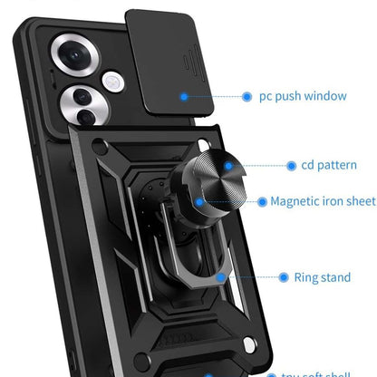 Capa para Oppo Reno11 F, Techsuit, CamShield, Preta