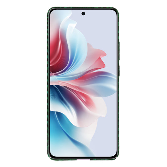 Capa para Oppo Reno11 F, Techsuit, Carbonite FiberShell, Verde
