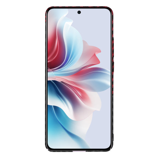 Capa para Oppo Reno11 F, Techsuit, Carbonite FiberShell, Preto Vermelho