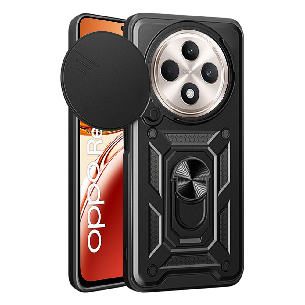 Capa para Oppo Reno12 FS 5G / Reno12 FS 4G / Reno12 F 4G / Reno12 F, Techsuit, CamShield, Preta