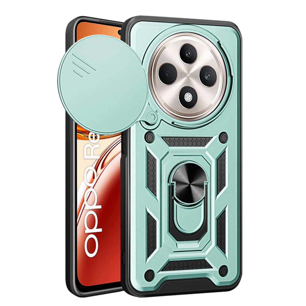 Capa para Oppo Reno12 FS 5G / Reno12 FS 4G / Reno12 F 4G / Reno12 F, Techsuit, CamShield, Verde