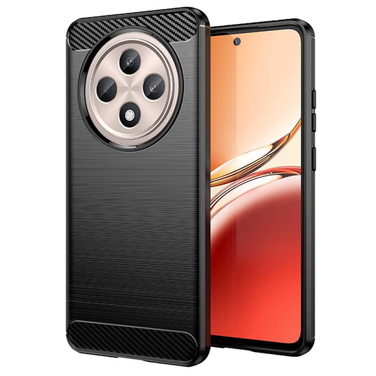 Capa para Oppo Reno12 FS 5G / Reno12 FS 4G / Reno12 F 4G / Reno12 F, Techsuit, Carbono, Preta