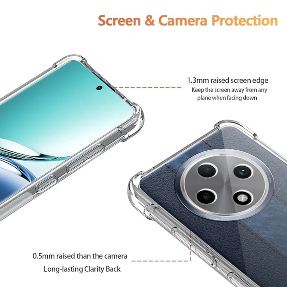 Capa para Oppo Reno12 FS 5G / Reno12 FS 4G / Reno12 F 4G / Reno12 F, Techsuit, Transparente Antichoque