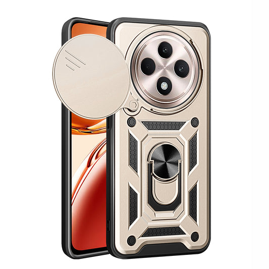 Capa para Oppo Reno12 FS 5G / Reno12 FS 4G / Reno12 F 4G / Reno12 F, Techsuit, CamShield, Dourada