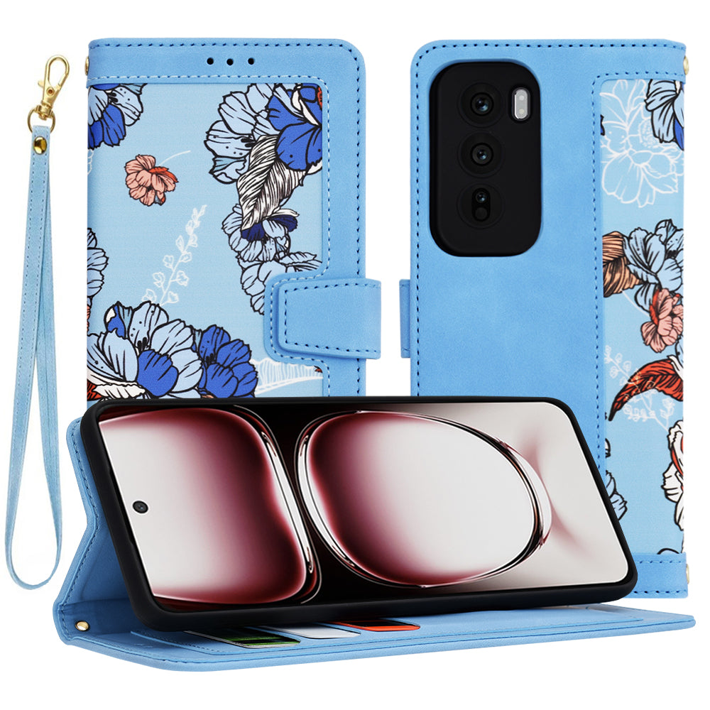 Capa para Oppo Reno12 Pro, Techsuit, FlipCraft, Azul