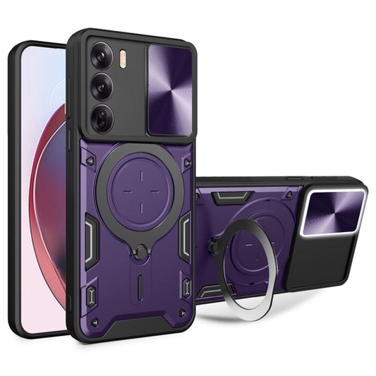 Capa para Oppo Reno12, Techsuit, CamGuard Pro, Roxo