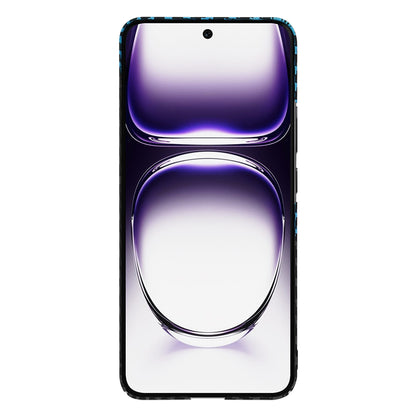 Capa para Oppo Reno12, Techsuit, Carbonite FiberShell, Preto Azul