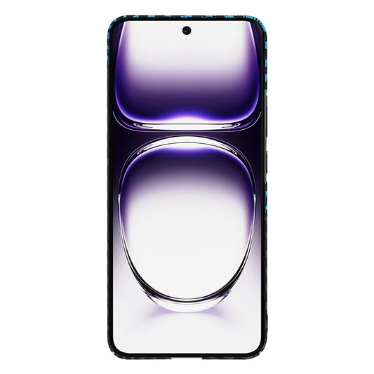 Capa para Oppo Reno12, Techsuit, Carbonite FiberShell, Preto Azul