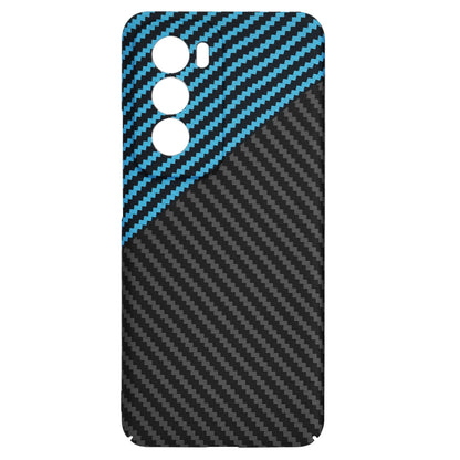 Capa para Oppo Reno12, Techsuit, Carbonite FiberShell, Preto Azul