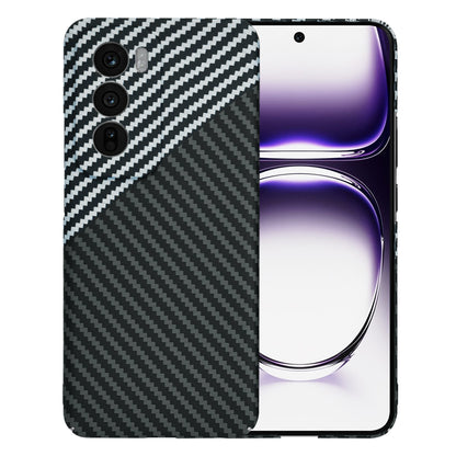 Capa para Oppo Reno12, Techsuit, Carbonite FiberShell, Preto Cinzento