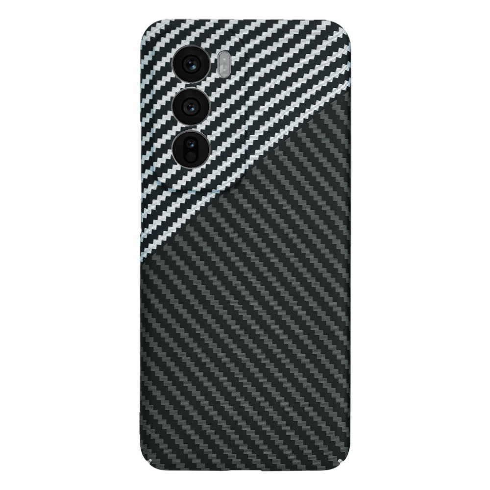 Capa para Oppo Reno12, Techsuit, Carbonite FiberShell, Preto Cinzento