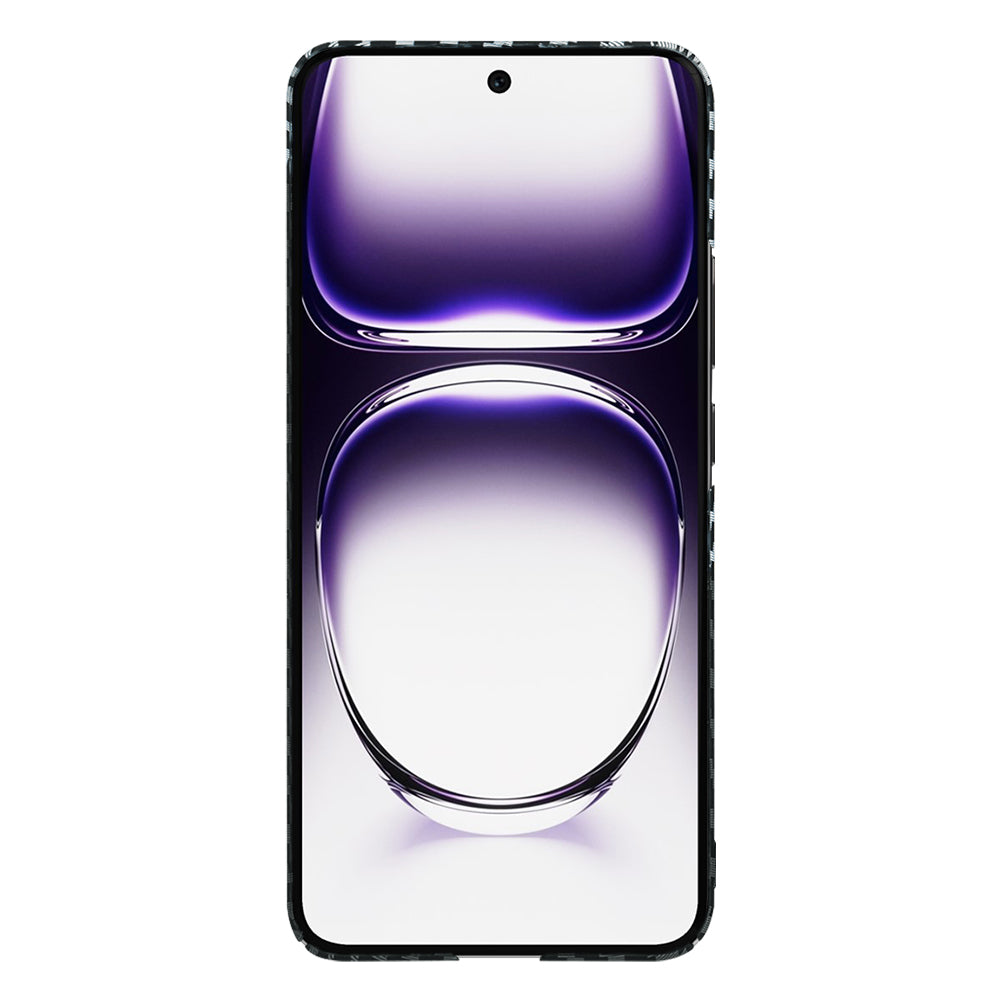 Capa para Oppo Reno12, Techsuit, Carbonite FiberShell, Preto Cinzento