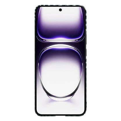 Capa para Oppo Reno12, Techsuit, Carbonite FiberShell, Preto Cinzento