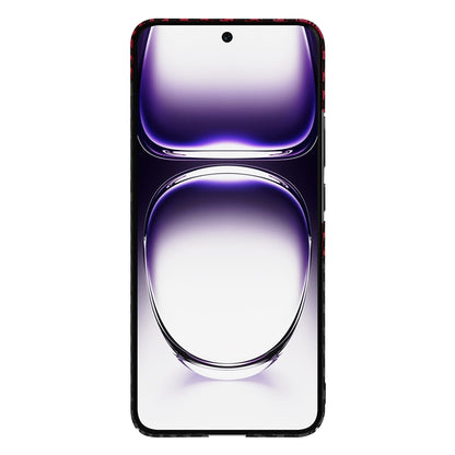 Capa para Oppo Reno12, Techsuit, Carbonite FiberShell, Preto Vermelho