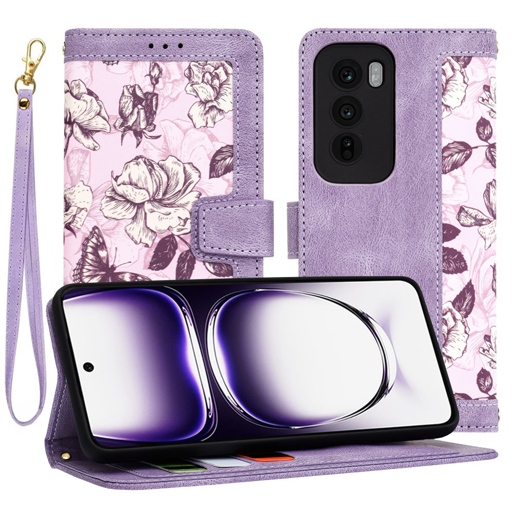 Capa para Oppo Reno12, Techsuit, FlipCraft, Roxa