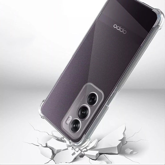 Capa para Oppo Reno12, Techsuit, Transparente à Prova de Choques, Transparente