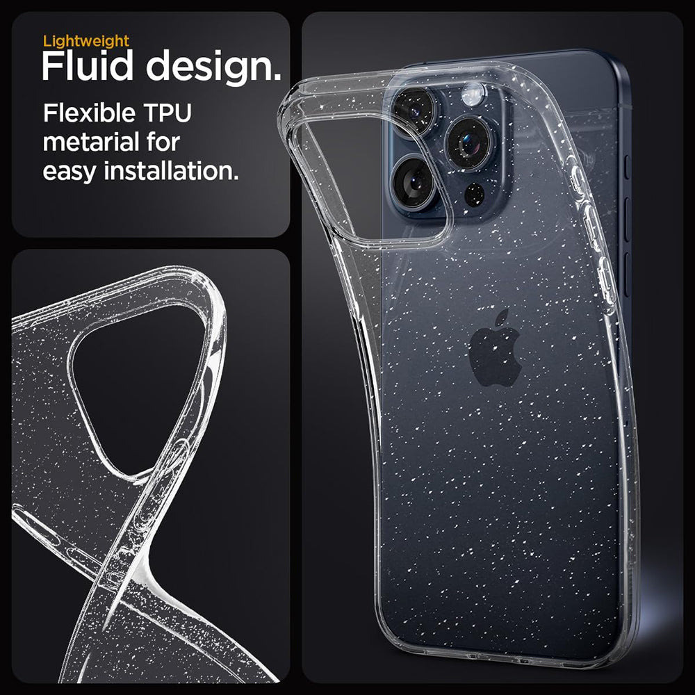 Capa para Oppo Reno12, Techsuit, SparkleSkin, Transparente