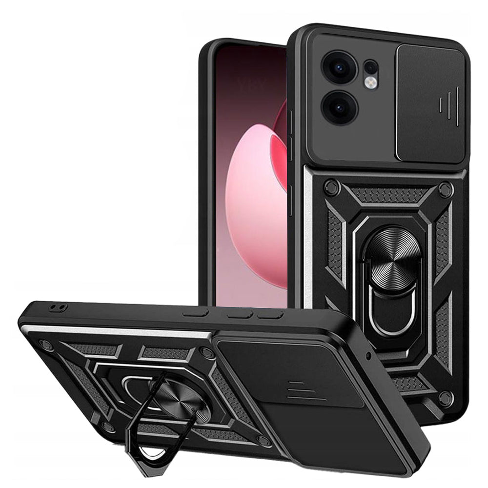 Capa para Oppo Reno13 FS 5G / Reno13 F 4G / Reno13 F, Techsuit, CamShield, Preta