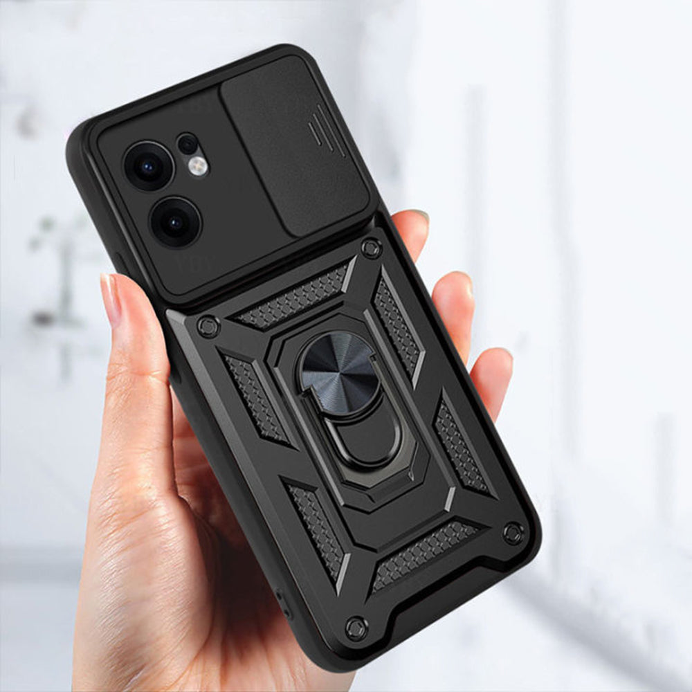 Capa para Oppo Reno13 FS 5G / Reno13 F 4G / Reno13 F, Techsuit, CamShield, Preta