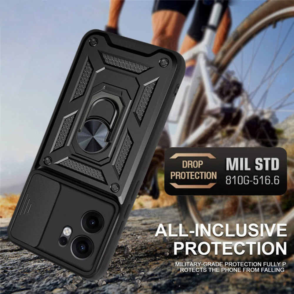 Capa para Oppo Reno13 FS 5G / Reno13 F 4G / Reno13 F, Techsuit, CamShield, Preta