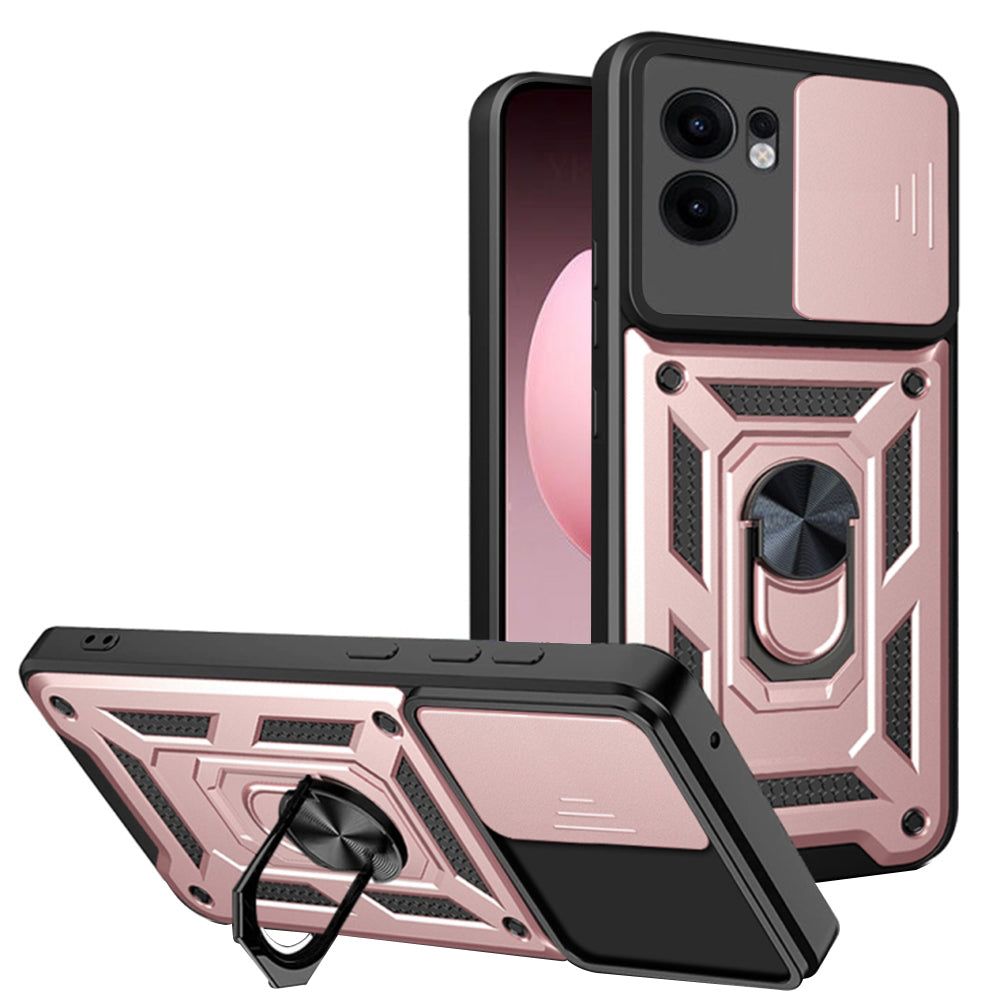 Capa para Oppo Reno13 FS 5G / Reno13 F 4G / Reno13 F, Techsuit, CamShield, Rosa