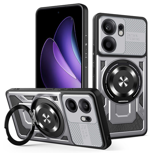Capa para Oppo Reno13 FS 5G / Reno13 F 4G / Reno13 F, Techsuit, RuggedCam, Cinzento