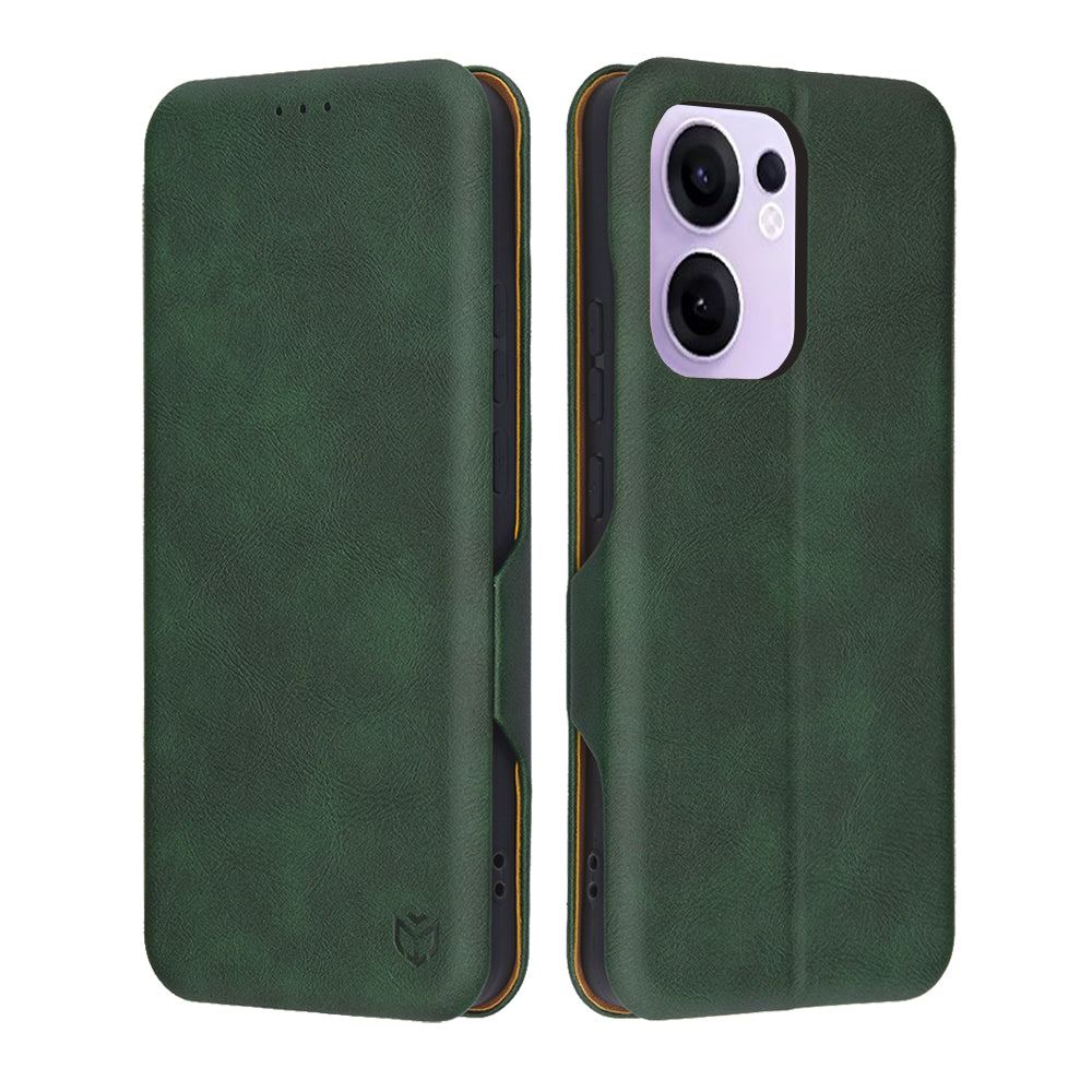 Capa para Oppo Reno13 FS 5G / Reno13 F 4G / Reno13 F, Techsuit, Safe Wallet Plus, Verde