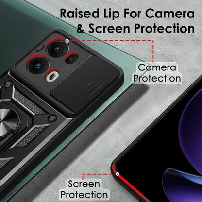 Capa para Oppo Reno13 Pro, Techsuit, CamShield, Azul