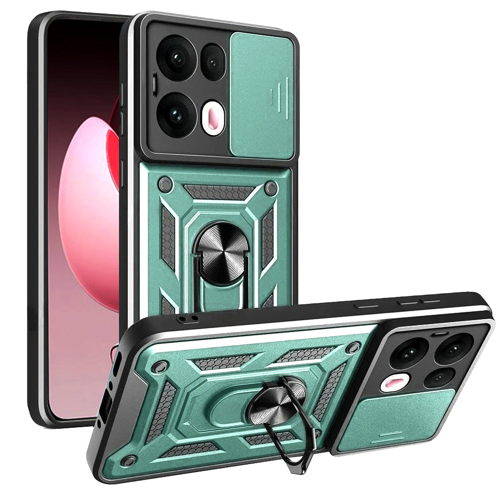 Capa para Oppo Reno13 Pro, Techsuit, CamShield, Verde