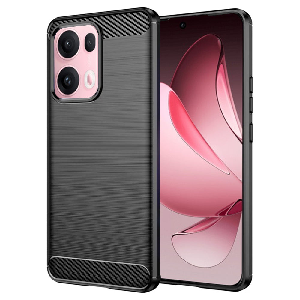Capa para Oppo Reno13 Pro, Techsuit, Carbono, Preta