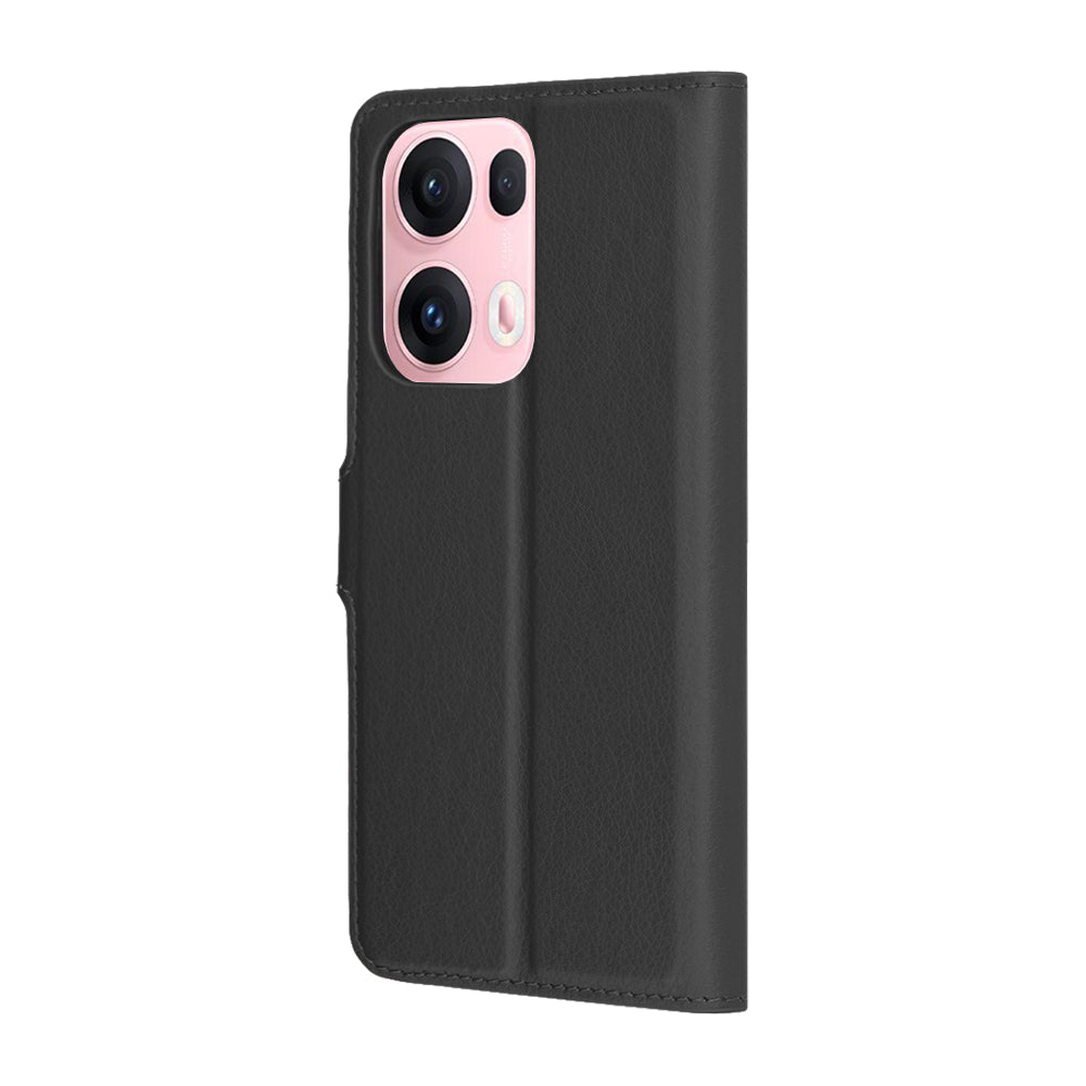 Capa para Oppo Reno13 Pro, Techsuit, Leather Folio, Preta