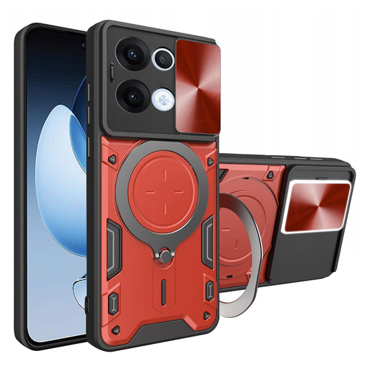 Capa para Oppo Reno13, Techsuit, CamGuard Pro, Vermelha