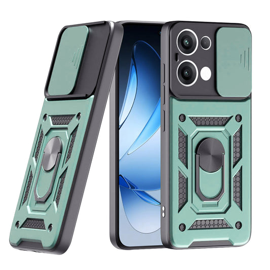 Capa para Oppo Reno13, Techsuit, CamShield, Verde