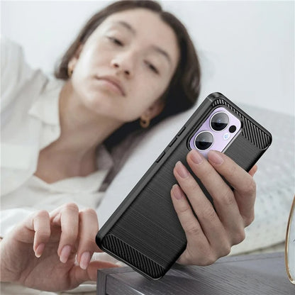 Capa para Oppo Reno13, Techsuit, Carbono, Preta