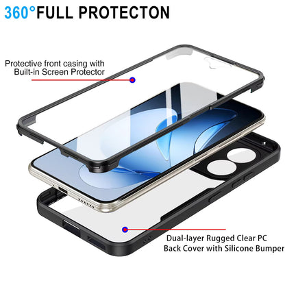 Capa para Oppo Reno13, Techsuit, ColorVerse 360, Preta