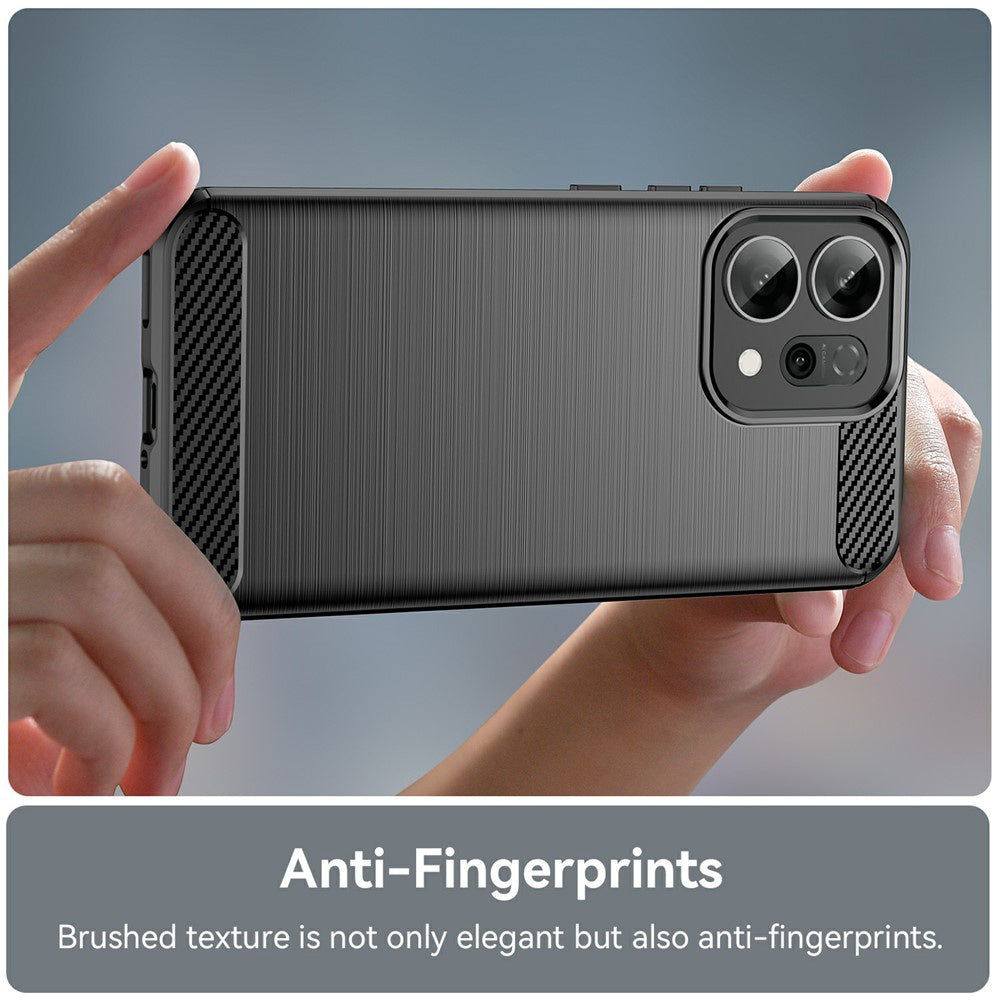 Capa para Oppo Reno14 F, Techsuit, Carbono, Preta